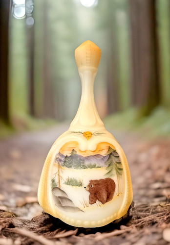 Fenton hand painted art - hand,